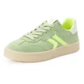 Tamaris Plateausneaker Freizeitschuh, Halbschuh, Schnürschuh im Retro-Look grün 41 EU