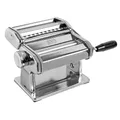 Marcato Nudelmaschine, Atlas 150, Nudelhersteller, Frische Pasta, Lasagne, Fettuccine, Tagliolini, Verchromter Stahl, Kompatibel mit 11 Extra-Formaten