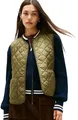 Tommy Hilfiger Damen Weste Padded Quilted Steppweste, Grün (Utility Olive), S
