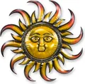 Wanddekoration Sonne aus Eisen Replikat Retro Design Dekoration