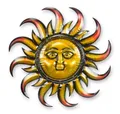 Aubaho Dekoobjekt Wanddekoration Sonne aus Eisen Replikat Retro Design Dekoration