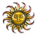 Wanddekoration Sonne aus Eisen Replikat Retro Design Dekoration