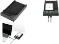 Logilink Quickport - HDD / SSD Dockingstation Schächte: 2 - 2.5" / 3.5" gemeinsam genutzt, M.2 (6,4 cm/8,9 cm gemeinsam genutzt) - M.2 NVMe Card / SATA 6Gb/s - USB 3.2 (Gen 2) - Schwarz (QP0031)