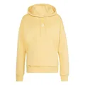 adidas Women's Essentials SMALL Logo Feel Cozy Hoodie, Semi Ice Tangerine/White, XL