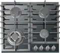 Kaiser Küchengeräte Gas-Kochfeld 60 cm 4 Brenner inkl. WOK-Brenner 3,8 Kw WOK KCG 6383 Turbo