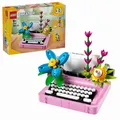 LEGO 31169 Creator 3-in-1 Schreibmaschine mit Blumen, Keytar oder Blumentopf