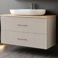 Waschtisch-Set Liana | Waschbecken mit Unterschrank 100 cm | Konsolenwaschtisch