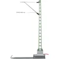 Märklin 74121 H0 Anschlussmast  H0 Märklin C-Gleis (mit Bettung), H0 Märklin ...