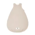 Julius Zöllner Babyschlafsack gefüttert Musselin 2,5 TOG Gr. 50/56 | 100% Baumwollmusselin | Oeko-TEX Standard 100 | Sand