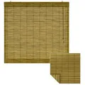 Victoria M. Raffrollo Bambus-Raffrollo, 120 x 130 cm, braun, mit Hakenaufhängung, ohne Bohren, freihängend, zum Schrauben, Bambus braun 120 cm x 130 cm