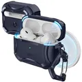 ESR für AirPods Pro 2 Hülle (2023/2022/2019), Cyber Armor Panzer für AirPods Pro 2./1. Generation(USB-C/Lightning Kabel), MagSafe Ready, Starker Sturzschutz, Magnetischer Deckel, Blau