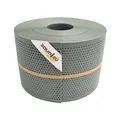zaun zu Sichtschutzstreifen Polyal ECO Gelocht QUADRAT Streifen Salbei 50m