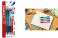 STABILO Druckkugelschreiber pointball colorful, 4er Etui rutschfeste Griffzone, mit weicher Kugelschreiberpaste - 1 Stück (6033/4)