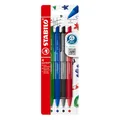 4 STABILO Kugelschreiber Set pointball colorful farbsortiert Schreibfarbe Blau