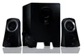 Logitech Z313 2.1 Lautsprecher-System mit Subwoofer, 50 Watt Spitzenleistung, 3,5 mm Eingang, Kopfhörerbuchse, Bedienelemente am Steuergerät, UK Stecker, PC/TV/Tablet/Handy - Schwarz