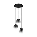 EGLO Hängeleuchte Hängelampe Lampe Leuchte Aguilares Rauchglas 3-flammig Ronde
