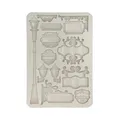Stamperia - Silicon Mould A5 for Scrapbooks, Bullet Journals and More, Non-Stick, Suitable for Air-Dry Clay, Resin and More, Perfect for Crafts and Gifting (Art of Travelling, Plates)