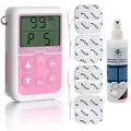 EMS Beckenbodentrainer mit 4x Elektroden 5x5 cm & Kontaktspray | EMS Beckenboden Training bei Inkontinenz: Harn- & Stuhlinkontinenz, Geburtsrückbildung, Straffung des Beckenbodens | Pelvic Trainer
