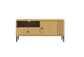 Woodroom TV-Board Sevilla (mit Schublade und offenem Fach, Kiefer eichefarbig lackiert, 105x47x40 cm), Modernes TV-Lowboard, Fernsehschrank, Tv-Schrank