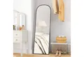 HOMCOM Standspiegel Ganzkörperspiegel mit Ständer, 161,5 x 50 cm (Stehspiegel, 1-St., Wandspiegel), für Wohnzimmer, Schlafzimmer, Schwarz