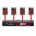 XSHOT 4 Elektronische Zielscheiben von ZURU, Tragbar und interaktiv mit Live-Feedback, automatischem Zurücksetzen & Geräusche für Jungen, Kinder und Erwachsene ab 8 Jahren