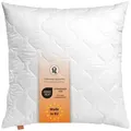 sleepling Kopfkissen Basic 100, in 40x80 cm, 80x80 cm und vielen weiteren Größen, Füllung: Kunstfaserfüllung, Bezug: 100% Mikrofaser, Seitenschläfer, Rückenschläfer, Bauchschläfer, auch als Set erhältlich, orthopädisch, waschbar bis 60°C, Füllmenge anpassbar weiß 50 cm x 50 cm
