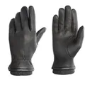 PEARLWOOD Lederhandschuhe SOHO (1 Paar) Strickbündchen, Temperaturregulierend, gefüttert schwarz 8,5