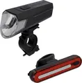 Fischer LED-Akku Beleuchtung-Set STOP 80/40/20/Sensor  Fahrradbeleuchtung