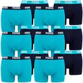 PUMA Herren Basic Boxer Unterwäsche, 796 - Aqua / Blue, L