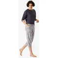 Schiesser Pyjamahose Mix & Relax 3/4 schlaf-hose pyjama schlafmode bunt 48