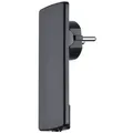 EVOline® 151000000100 Plug flacher Schutzkontakt-Stecker, schwarz, ohne Anschlußkabel