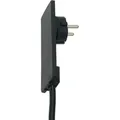 Evoline - Plug-schukostecker, Nur 5 Mm Höhe Im Eingesteckten Zustand, Kunststoff Schwarz