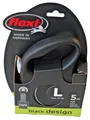Hundeleine Flexi BLACK DESIGN 5 m Größe L Schwarz/Grau - Neu - 24.1 20115 S13