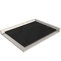 BERNSTEIN Duschtasse 90x120 cm Schwarz matt Flache Bauhöhe, Duschwanne der GT-SERIE aus SMC, Rechteckiges Duschbecken mit Gefälle, SMC -Duschwanne, Steinoptik