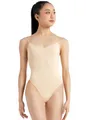 Capezio Camisole Leotard with Clear Transition Straps, Nude, X-Small