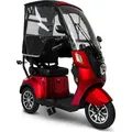 Deisla, Dreirad DS3-25, Rot 60V-30Ah Lithium-Akku, 1000 Watt, Dach, Wetterschutz, Heckkoffer - Rot