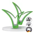 SOFTERFIX, Türkeil, Zehen-freundlich, barfuß bedienbar, Türstopper, Türhaken, Türpuffer, Doorstopper (2, Grün)