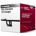 Für Citroen C4 Coupe Typ LA (Auto Hak) Anhängerkupplung horizontal abnehmbar top