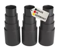BAUHELD Staubsaugerrohr-Adapter Schwarz PVC-Gummi, Zubehör für Kärcher, Bosch, Miele, AEG, Siemens, Makita, Dyson, Festool, Vorwerk, Einhell, Mehrstufensystem, flexibel zuschneidbar