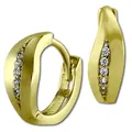 GoldDream 333 GelbGold Designauswahl Ohrringe Zirkonia Damen Creolen GDO591YX