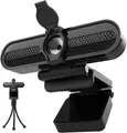 Webcam PC 2K Videoanruf 78° Mikrofon Integriert Autofocus Stativ