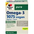 Doppelherz Omega-3 1075 vegan pure Kapseln 80 St