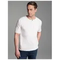 Trigema T-Shirt TRIGEMA T-Shirt mit Knopfleiste DELUXE Baumwolle (1-tlg) weiß XXL (58/60)