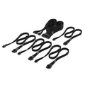 Corsair Elite Premium Starter-Kit mit Einzeln Ummantelten Typ 4-Netzteilkabeln – Flache Kabelkämme, Dreilagiges Mesh-Paracord, Kompatibel Netzteilen mit Typ 4-Kabeln – Schwarz