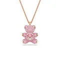 Swarovski Teddy Anhänger, Bär, Rosa, Roségold-Legierungsschicht