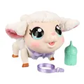 Little Live Pets Schäfchen Snowie: Interaktives Spielzeug-Lamm mit weichem Stofffell, das läuft und Tanzt; über 25 Geräusche und Reaktionen; mit Fläschchen und Leine;, Merhfarbig