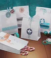 Folia Adventskalender " Papiertüten blanko ", weiß, zum Befüllen