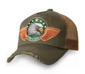 Stars & Stripes Baseball Cap Adler Western-Basecap im Destroyed Look