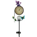 EZ-Solar LED Solar-Gartenstecker Solarlicht mit Thermometer GL1064EZ-K1 Modell: Fee