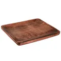 Holztablett Deko Tablett rechteckig Dunkelbraun lasiert 30×25cm rustikal